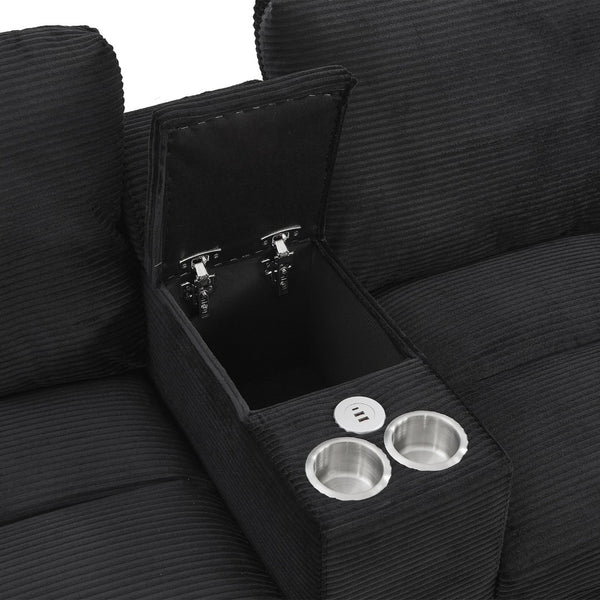 English Elm Swivel Barrel Accent Chair Chenille Tufted Round Club Seat for Living Room Lounge Black N719S002180B