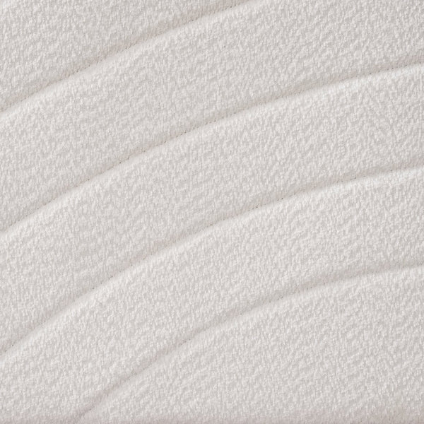 English Elm Christopher Knight Home® - Full size Platform Bed with White Bouclé Headboard, Champagne Silver & Black Frame, Sturdy Slats Support N758D802021B