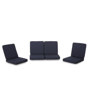 English Elm Christopher Knight Home® - Carolina Club Chair Cushion Set - Navy Outdoor Cushions, 8-Piece Weather-Resistant Comfort Upgrade N775P270176N