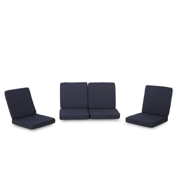 English Elm Christopher Knight Home® - Carolina Club Chair Cushion Set - Navy Outdoor Cushions, 8-Piece Weather-Resistant Comfort Upgrade N775P270176N