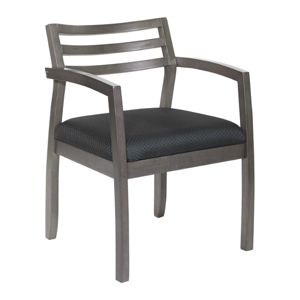 OSP Home Furnishings Napa Ladder Back Guest Chair Hardwood Veneer Frame for Reception and Conference Rooms NAP91SGW-3