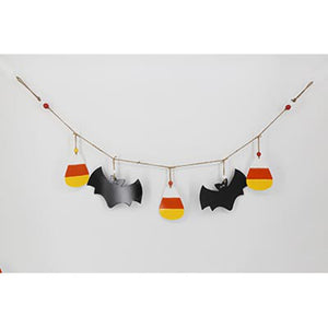 English Elm Set Of 2 Halloween Garlands - 47.5" Spooky Wall Decor For Festive Parties And Home Accents W2078P370795-GIGA
