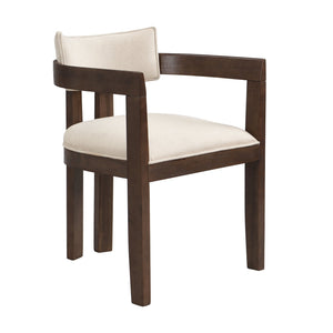 English Elm Christopher Knight Home® - N771P197053H Bouclé Upholstered Dining Chair with Wire-Brushed Rubberwood Frame, Modern Comfort Walnut N771P361737T