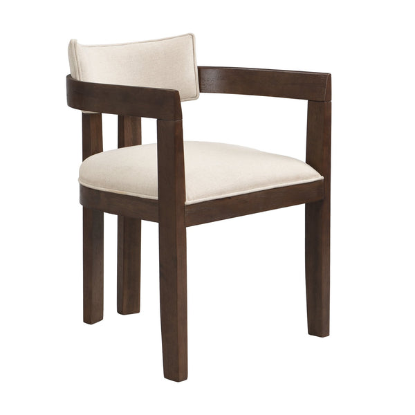 English Elm Christopher Knight Home® - N771P197053H Bouclé Upholstered Dining Chair with Wire-Brushed Rubberwood Frame, Modern Comfort Walnut N771P361737T