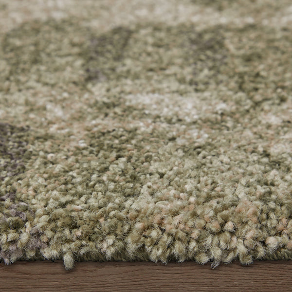 Feizy Rugs Skyview Abstract Contemporary Rug - Plush Polypropylene, Durable Turkish Design For Elegant Spaces Green,Tan Polypropylene Skv39qdfgrn000f10