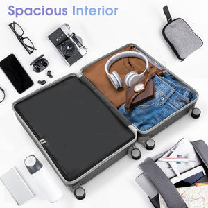 English Elm Luggage 3 Piece Hardshell Abs Set with Spinner Wheels Tsa Lock Travel Ready N730P304620Q