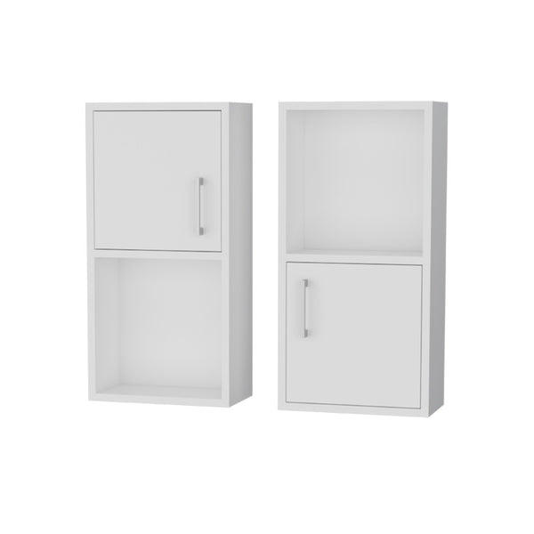 English Elm Dixie Wall Mounted Medicine Cabinet Set of Two with Open Shelf Bathroom Storage B128P460147