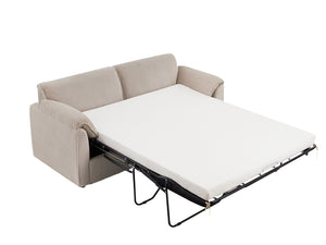 English Elm 79.13-Inch Sleeper Sofa Bed Corduroy Pull-Out Futon 3-Mode Recliner 450lb Capacity Brown Modern Comfort W820P190065