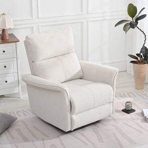 English Elm Manual Rocker Recliner Chair - Plush Gray Velvet Glider For Small Spaces, Home Theater & Nurseries W1028S00047