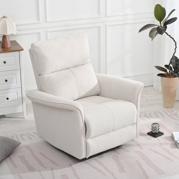 English Elm Manual Rocker Recliner Chair - Plush Gray Velvet Glider For Small Spaces, Home Theater & Nurseries W1028S00047