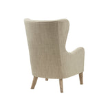 Madison Park Arianna Transitional Swoop Wing Chair MP100-0982 Taupe Multi