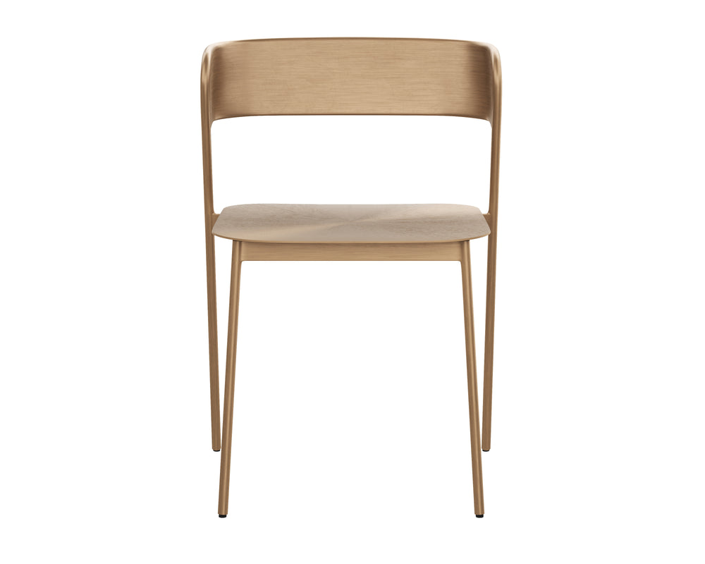 Sunpan Keanu Dining Chair - Modern Elegance with Unique Starburst Design, Crafted by Skilled Artisans Antique Gold
