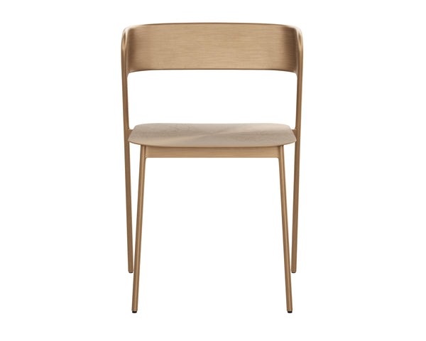 Sunpan Keanu Dining Chair - Modern Elegance with Unique Starburst Design, Crafted by Skilled Artisans Antique Gold