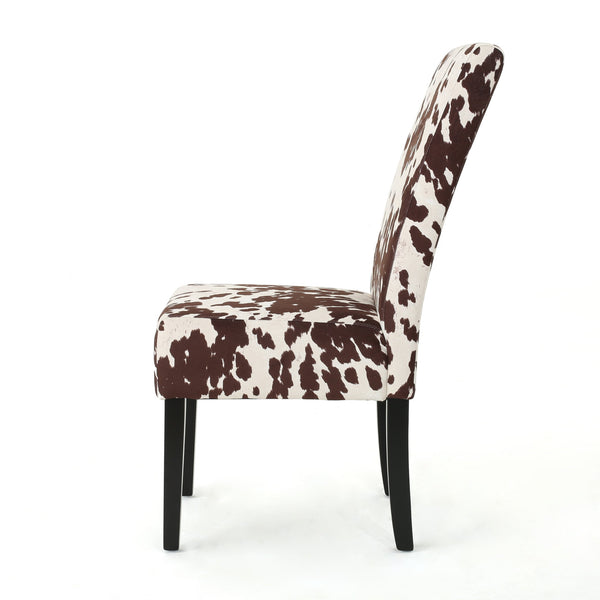 English Elm Christopher Knight Home® - DINING Chair MP2 Upholstered PU Seats with Rubberwood Legs, Contemporary Minimalist Comfort Set of 2 Beige 60162.00NVLT