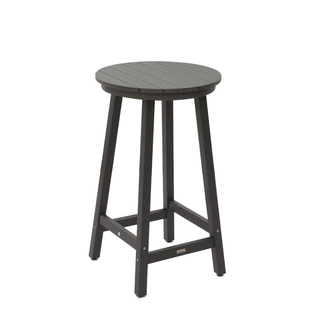 English Elm Patio Square Bar Table Weather Resistant Hips Wood Grain Finish for Deck or Pool T3609P482829