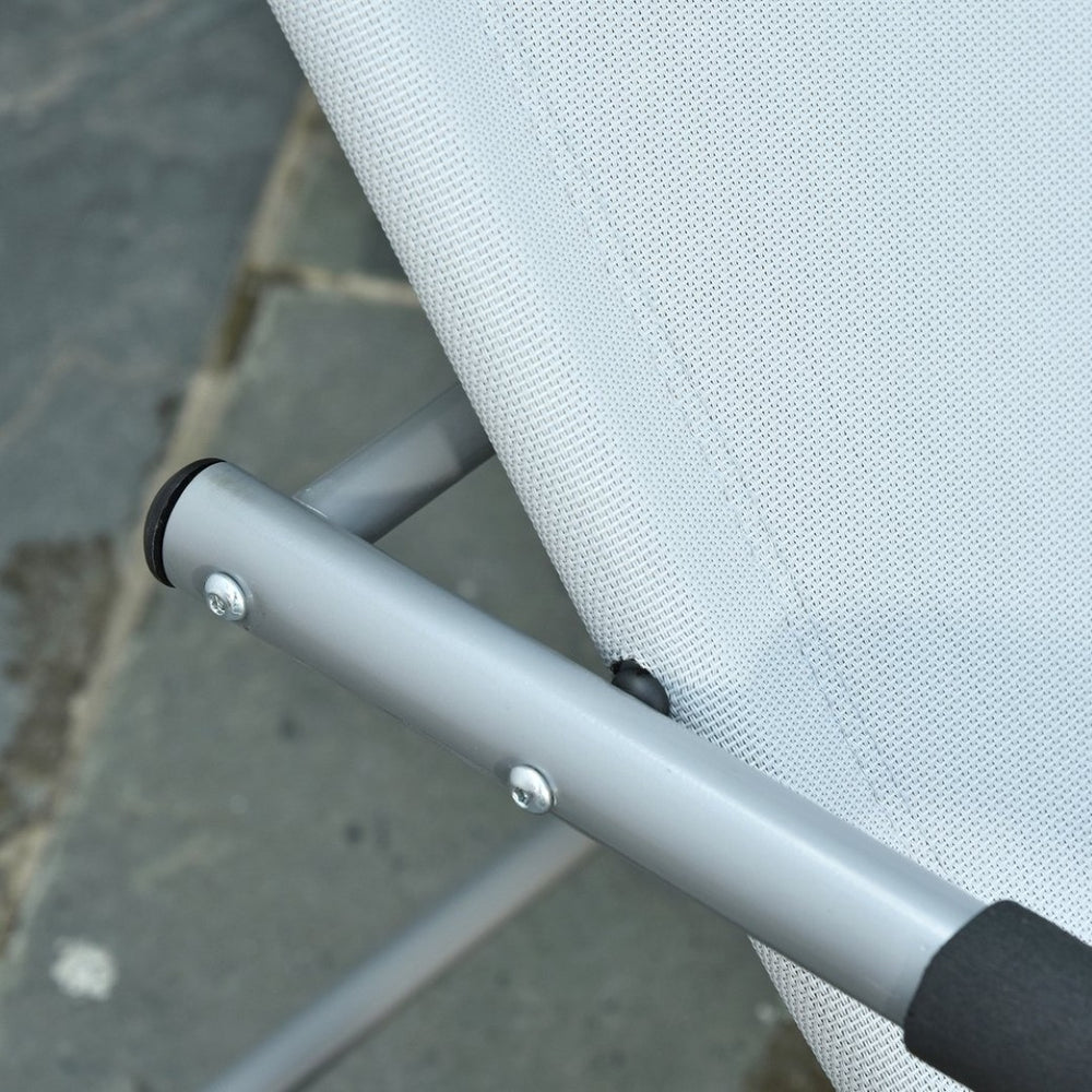 English Elm Outsunny Zero Gravity Rocking Chaise Lounge Chair - Ergonomic, Weather-Resistant Recliner For Patio Relaxation W2225P174329-GIGA