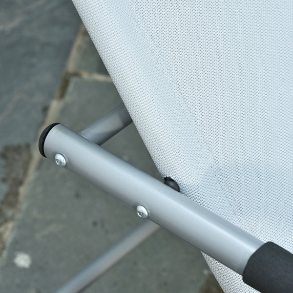 English Elm Outsunny Zero Gravity Rocking Chaise Lounge Chair - Ergonomic, Weather-Resistant Recliner For Patio Relaxation W2225P174329-GIGA