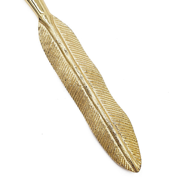 English Elm S/5 Elegant Gold Cutlery Set With Feather Handles – Perfect For Gifting & Everyday Dining Luxury W2078P284547-GIGA