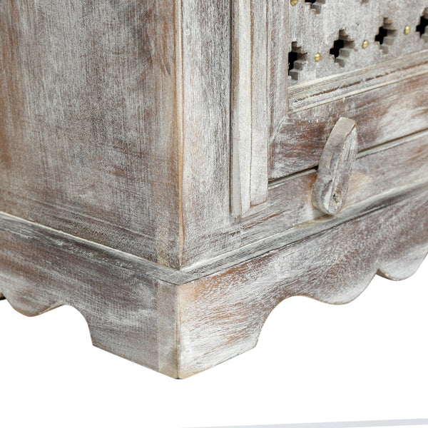 English Elm Christopher Knight Home® - WOODEN Boho Mango Wood Nightstand with 1 Drawer & 1 Door, Washed Distressed White Finish, 17.75"W x 24"H 69357.00