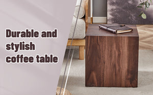 English Elm 16*16*16 Inch Walnut Grain Mdf Cube Side Table Ready to Use Living Room Accent W1151P231617