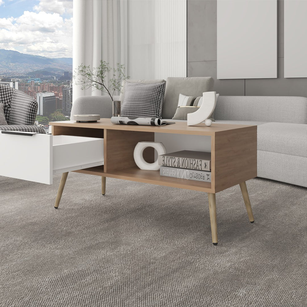 English Elm Lavelle Melamine Wood Coffee Table Compact Modern Design for Living Room Spaces B092P474477