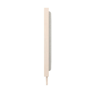 English Elm Upholstered Canvas and Oak Veneer Headboard for Modern Minimalist Bedroom Decor Light Oak B2733P436847