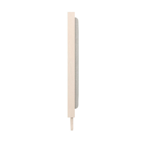 English Elm Upholstered Canvas and Oak Veneer Headboard for Modern Minimalist Bedroom Decor Light Oak B2733P436847