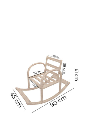 English Elm Modern Children's Rocking Chair with Sturdy Wooden Frame, Upholstered High Back, Washable Fabric, Safe Soothing Motion for Nursery and Playroom (Ages 0-8) Pink B029P330030