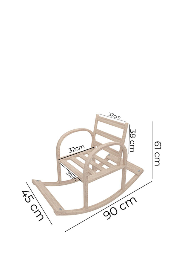 English Elm Modern Children's Rocking Chair with Sturdy Wooden Frame, Upholstered High Back, Washable Fabric, Safe Soothing Motion for Nursery and Playroom (Ages 0-8) Pink B029P330030