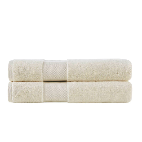 English Elm 2 Turkish Cotton Bath Sheets Set 35x70 Inches - Ultra Absorbent, Plush Spa-Luxe Towels for Home Natural 17.32 L x 12.6 W x 5.91 H B035P319795