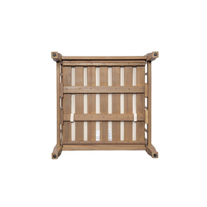 English Elm 4-piece Outdoor Acacia Wood Conversation Set with Deep Seating Cushions for Patio SD100002AAE