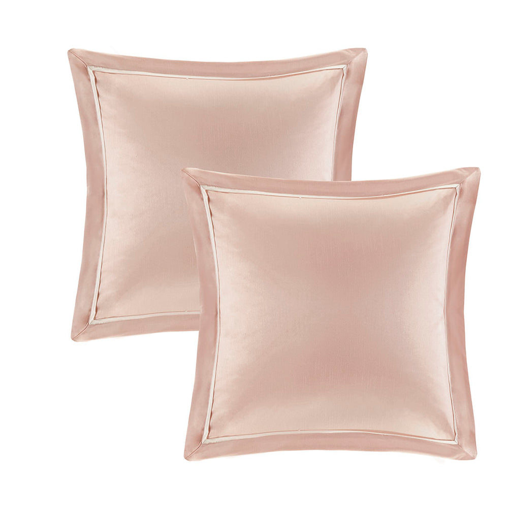 JLA Home Madison Park Essentials - 24 Madison Park Joella 24-Piece Room in a Bag Set with Tufted Comforter, Embroidered Pillows & Window Treatments 90 L x 90 W x 1.5H MPE10-809