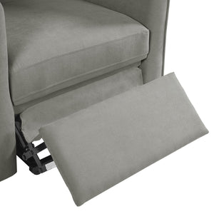 English Elm Power Lift Recliner Barrel Back Chenille Chair for Seniors with Footrest Pocket Grey N719P355911E