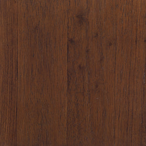 English Elm Robie Peacock Blue Upholstered Chair with Cappuccino Wood Frame, Mid-Century Curves & Cozy Support B062P299842