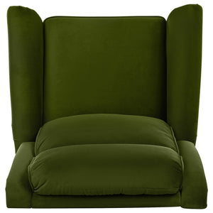 English Elm Christopher Knight Home® - 360° Swivel Recliner Plush Velvet Manual Rocker with Infinite Recline Support for Living Room Comfort Green N763P202666E