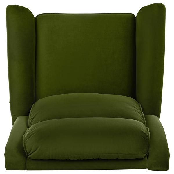 English Elm Christopher Knight Home® - 360° Swivel Recliner Plush Velvet Manual Rocker with Infinite Recline Support for Living Room Comfort Green N763P202666E