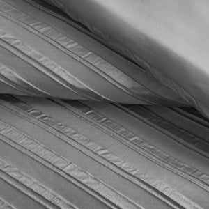 English Elm 7 PCS Cal King Comforter Set with Jacquard Microfiber, Polyester Fill, Bedskirt & Decorative Pillows Grey 17.91 L x 13.98 W x 10.04 H B035P319211