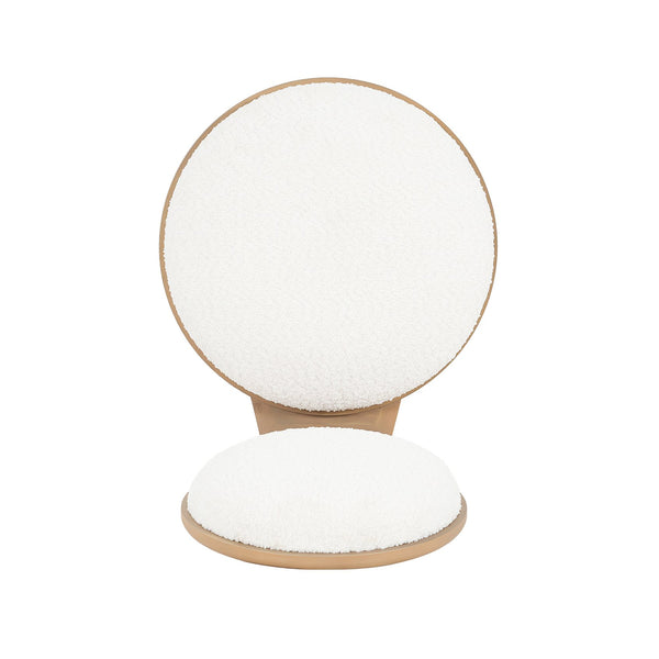 English Elm Christopher Knight Home® - Polyester Modern Fabric Dining Chair Set of 2 with Solid Wood Frame, Armless 3-Leg Design for Comfort Natural N771P243027K