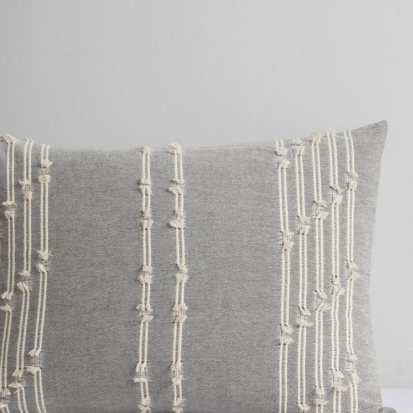 English Elm 3 INK+IVY Kara Cotton Jacquard Comforter Set Full/Queen – OEKO-TEX, reversible gray ivory, duvet-style finish, machine washable, 3-piece B03596432