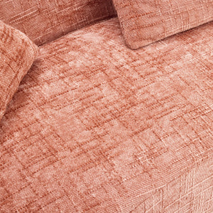 English Elm Pink Curved Compressed Sofa — Nordic Soft Foam & Spring Seating, Easy Setup, Stylish Centerpiece W3612S00010