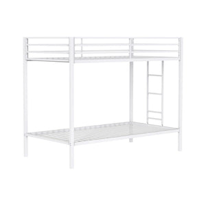 English Elm Metal Twin Over Full Bunk Bed Steel Frame with Guardrails for Kids or Guest Rooms B016P469269