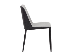 Sunpan Renee Modern Dining Chair Set of 2 - Minimalist Grey Upholstered Design for Urban Living Spaces