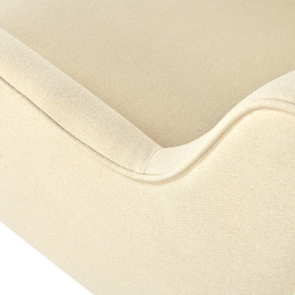 English Elm Christopher Knight Home® - Mid-Century Tufted Armchair with Solid Wood Legs, Ergonomic Foam Seating & Stain-Resistant Fabric Finish Beige N767P257565B
