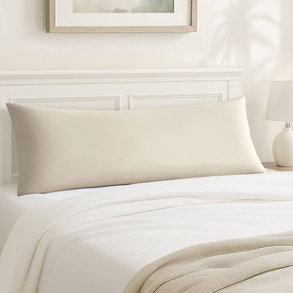 English Elm 1- Piece Full Body Cooling Pillow with Nylon Spandex Cover for Side Sleepers Neutral B035P482974