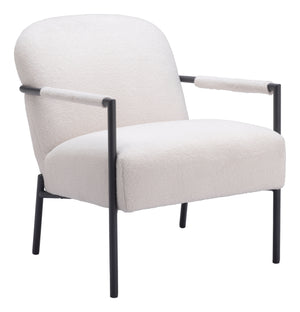 Chicago Accent Chair Ivory 109518 Zuo Modern