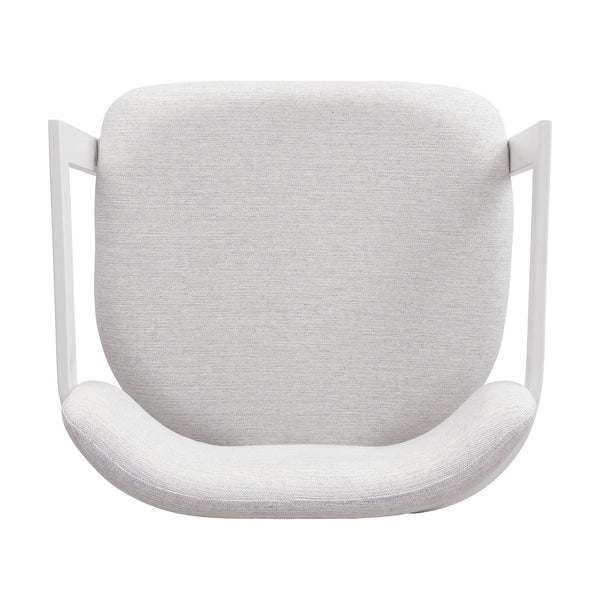 English Elm Christopher Knight Home® - Upholstered Dining Chairs Set of 2 with Iron Frame, Fabric Seat Cushions, Modern Compact Design Beige+White N779P281141B