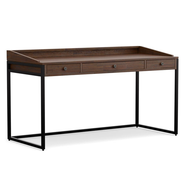 English Elm Ralston Handcrafted Desk In Distressed Charcoal Brown - Stylish, Functional, And Perfect For Small Spaces B136P159561-GIGA