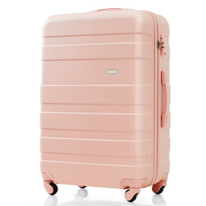 English Elm Luggage Sets 3 Piece Abs Hardshell Spinner Suitcase with Tsa Lock Lightweight Travel N726P203164S