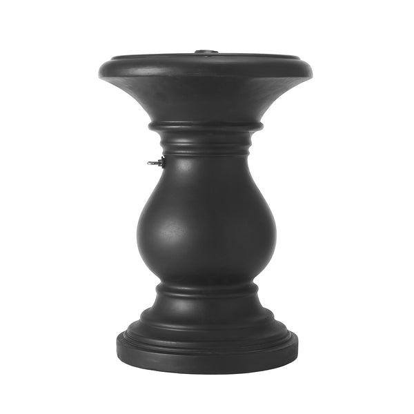 English Elm Christopher Knight Home® - MGO Durable Magnesium Oxide Umbrella Base Table with Multi-Size Caps, Hand-Tight Knob Stability, 31.75" L Black N772P284567B