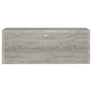 English Elm Conifer Three Piece Media Center with Driftwood Laminate Finish for Modern Living Rooms B062S01436